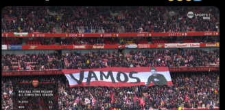 ''OPRAWA'' kibiców Arsenalu na dzisiejszym meczu xD